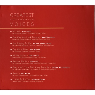 Bộ 4 Đĩa CD Greatest  Audiophile