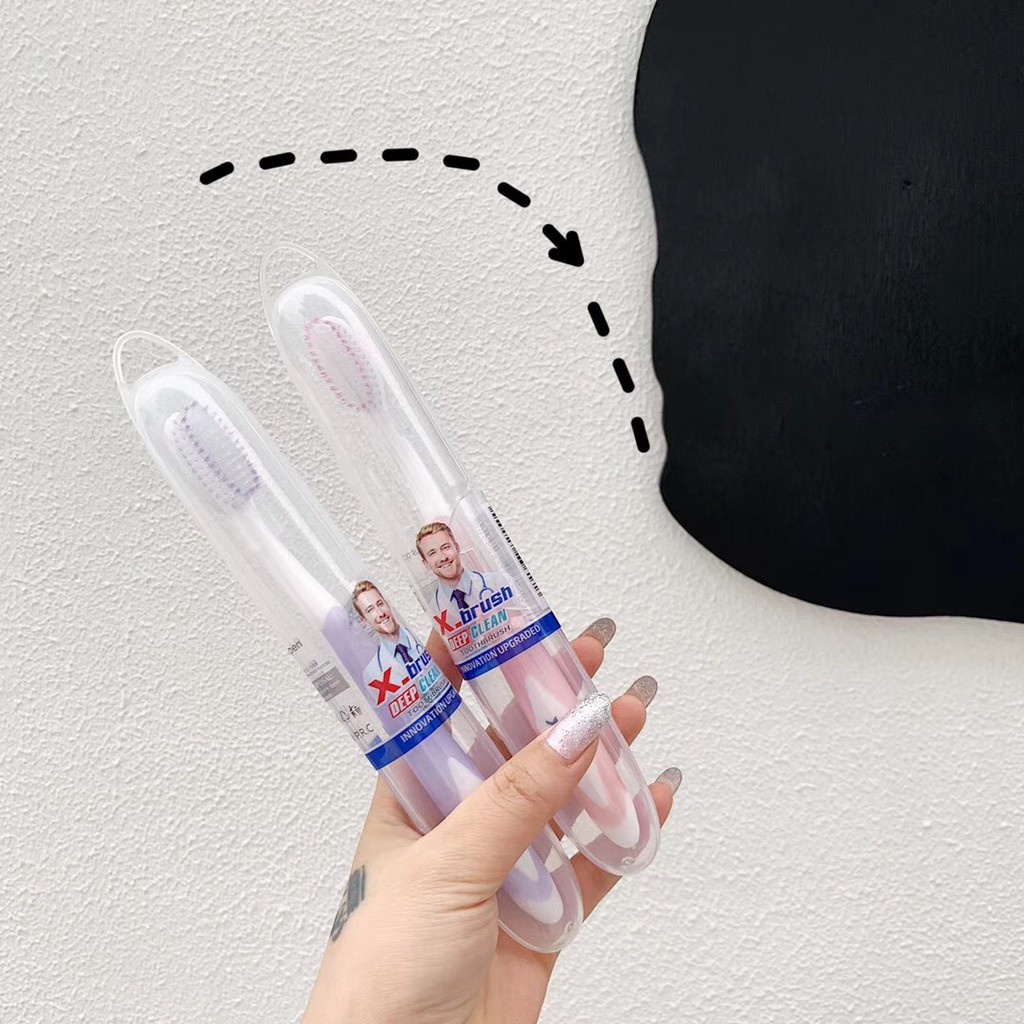 Bàn chải đánh răng hộp móc cao cấp lông mềm mượt