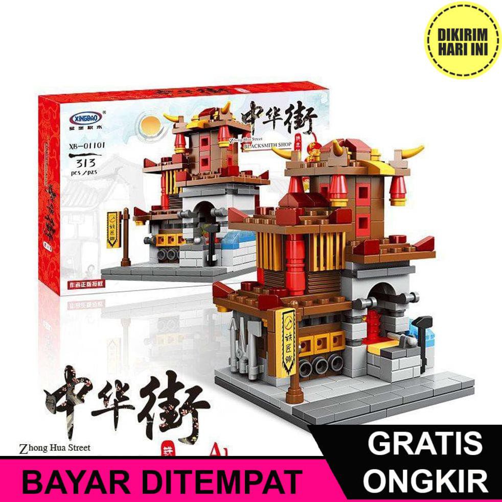 Mô Hình Đồ Chơi Ja1083 Brick Xingbao Xb01101 A Blacksmith Shop