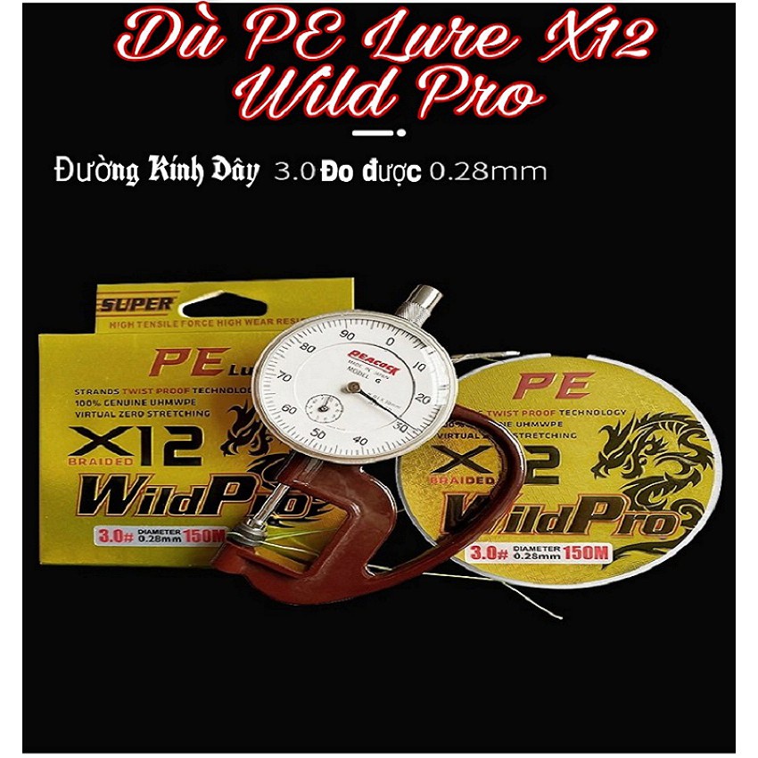 Dây Câu Cá PE Lure X12 WILD PRO Siêu Dai, Bền Bỉ..-SANAMI FISHING- Chuyên câu lure, câu đơn, câu l