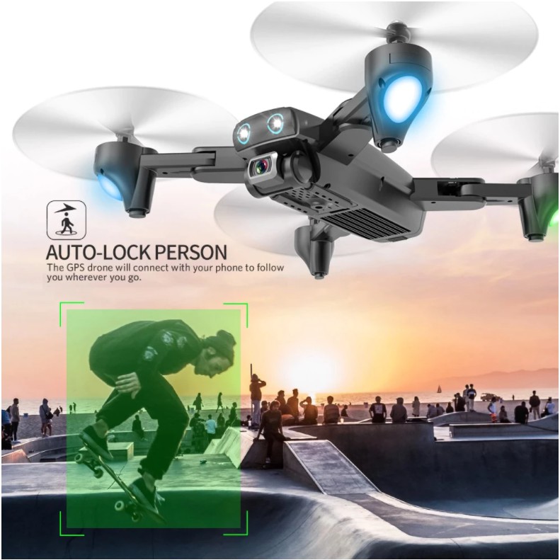 Siêu phẩm Flycam S167 - Quay Phim 4K - Định Vị GPS - Kết Nối Wifi Với Điện Thoại - Pin Dung Lượng Cao 1300 mAh