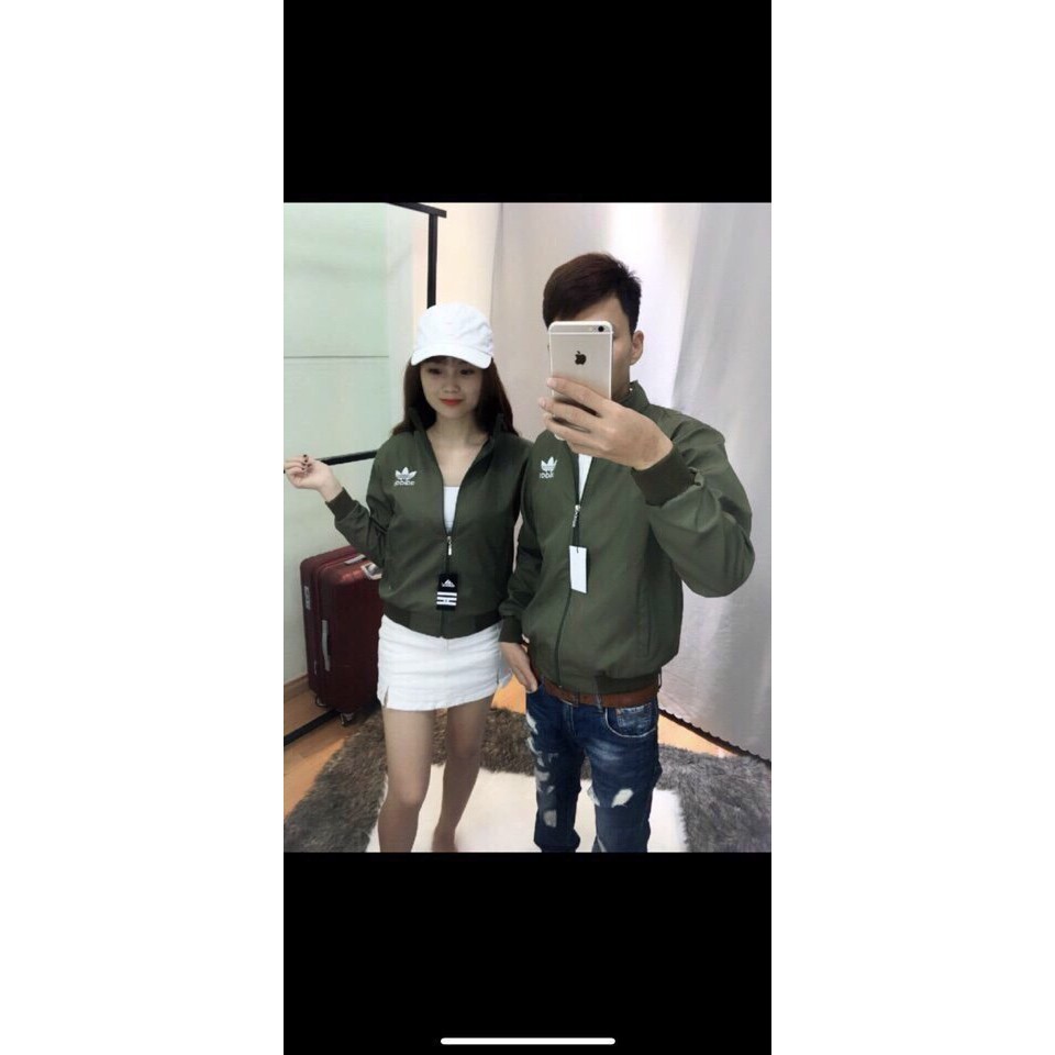 [P1] Áo khoác cặp đôi dù 2 lớp thêu hoa sen cực hot - khoát nam nữ đẹp không nón | BigBuy360 - bigbuy360.vn