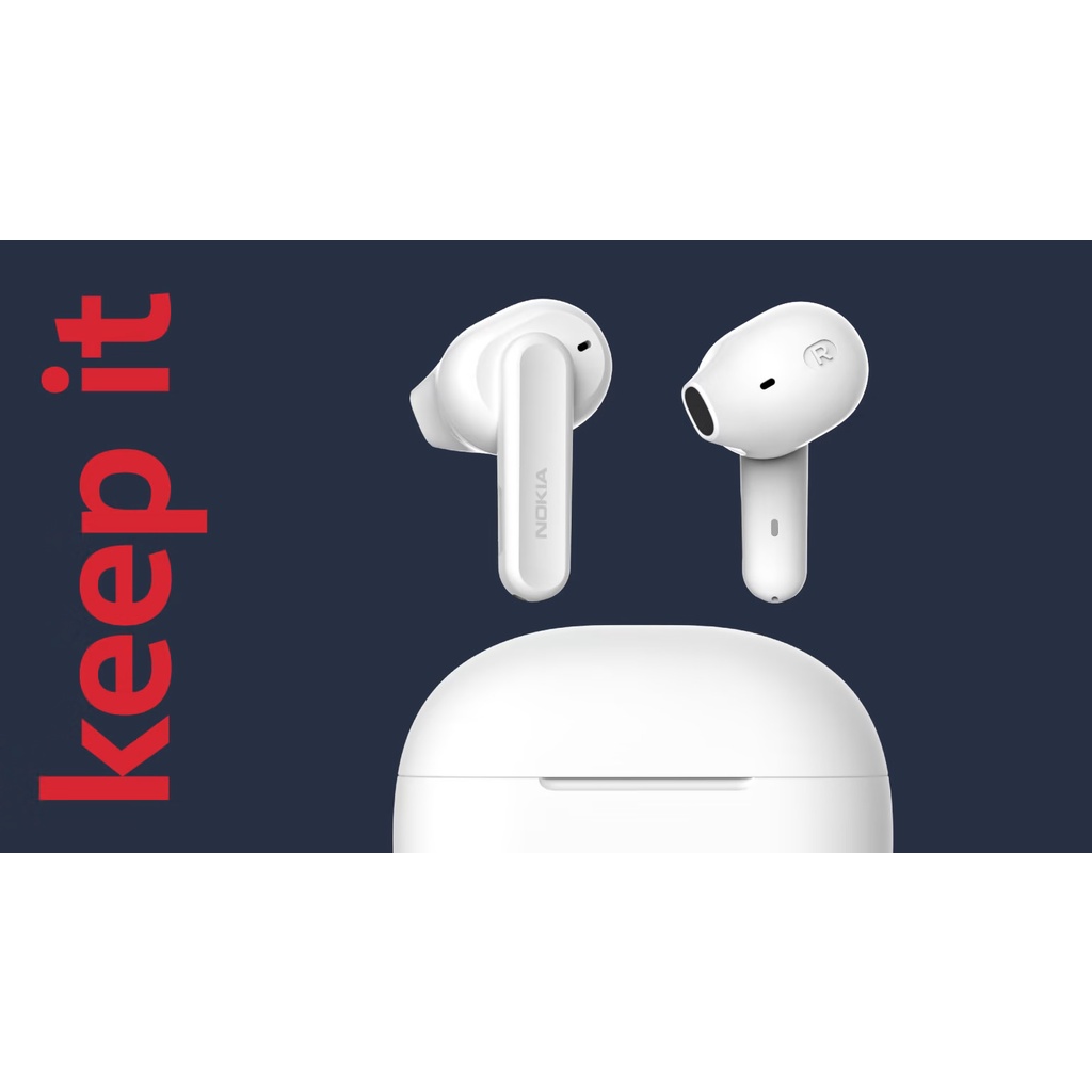 Tai nghe bluetooth Go Earbuds² + Nokia TWS 122 - Giảm tiếng ồn môi trường- 24h sử dụng- Fast Pair - cổng sạc TypeC