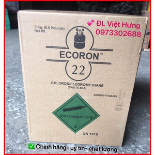 Gas máy lạnh R22 bình 3kg - ECORON