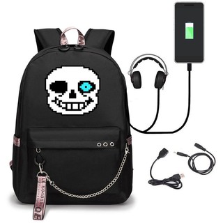 Balo thông minh in hình SANS UNDERTALE game anime chibi đi học thời trang xinh xắn