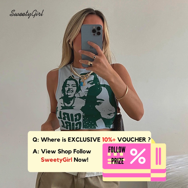 Áo Tank Top Cổ Tròn Màu Tương Phản Thời Trang 2022 Quyến Rũ Cho Nữ