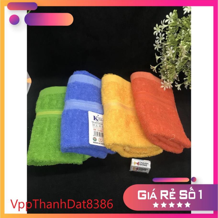 (Sale) Sỉ 10 Khăn mặt KIA cao cấp vơi thành phần 100% Cotton tự nhiên - đủ mầu