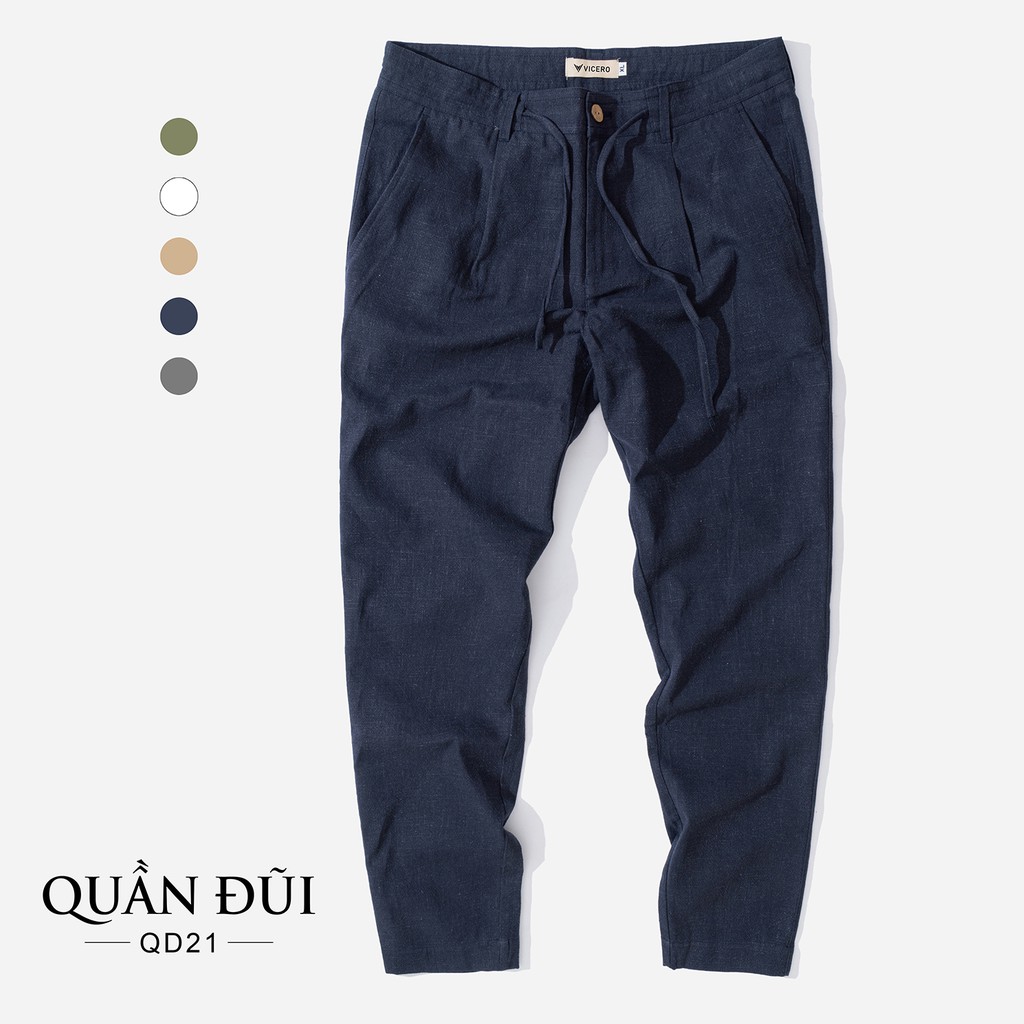 [Mã FAMALLT5 giảm 15% đơn 150K] Quần Dài Nam Chất Đũi Mềm Mát Phong Cách Trẻ Trung Thời Trang Vicero | BigBuy360 - bigbuy360.vn