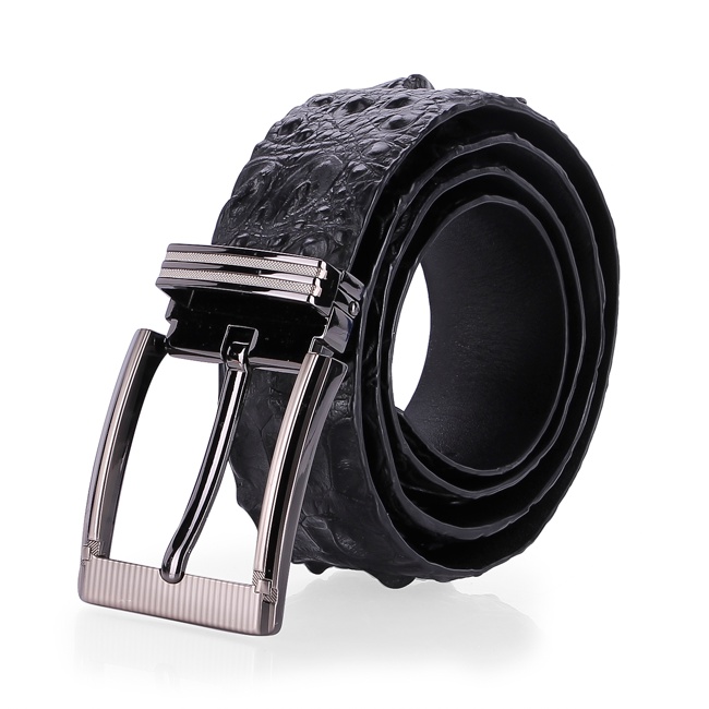 Dây nịt nam da cá sấu màu đen HP94252-4276-4288-4709-4715-4721