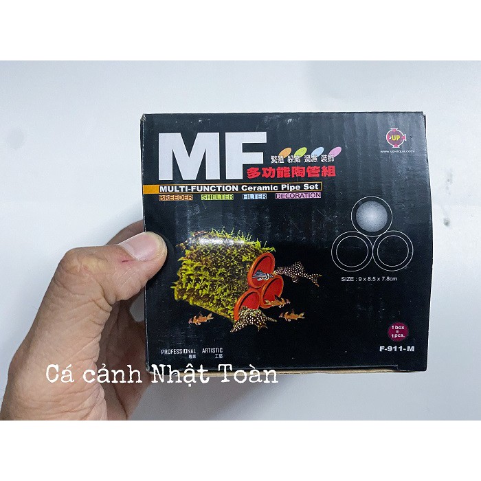 ỐNG GỐM SỨ CHO CÁ NÚP VÀO TRANG TRÍ BỂ CÁ 9X8CM F911M