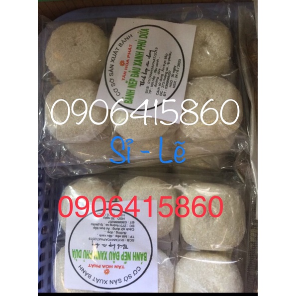 BÁNH NẾP TƯƠI NHÂN ĐẬU XANH PHỦ DỪA