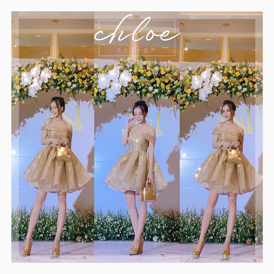 Váy thiết cao cấp Chloe Bling Dress  - Có thể thay đổi nhiều màu và may theo số đo riêng