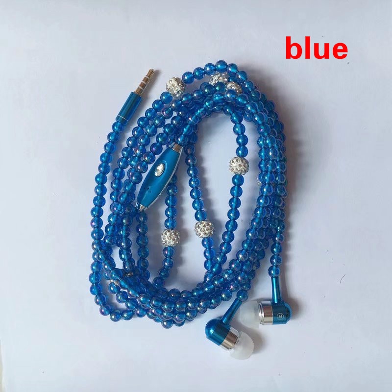 Tai Nghe Nhét Tai Đính Hạt Giả Ngọc Trai