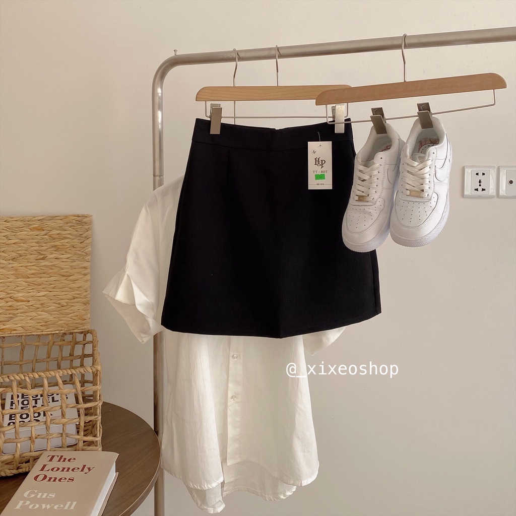 Chân váy chữ a mini phong cách Hàn Quốc, chân váy basix dáng ngắn xixeoshop - v125