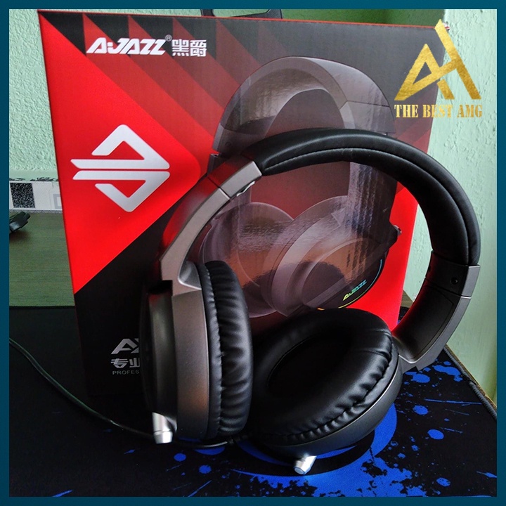 Tai Nghe Headphone Gaming Đèn LED RGB Có Mic AJAZZ AX365 Tai Nghe Nhạc Máy Vi Tính PC Laptop Chuyên Game Có Dây