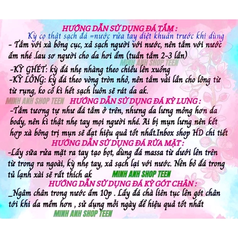 Đá Cuội Tự Nhiên Tẩy Tế Bào Chết, Kỳ Da Chết body, Đá tắm kì ghét hạn chế lông mọc ngược