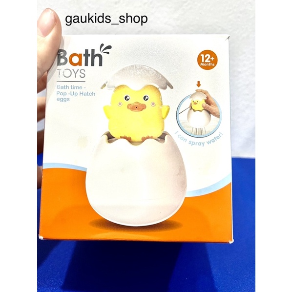 Đồ Chơi Bồn Tắm Trứng Nở Vịt ( Chim Cánh Cụt)  Thả Bồn Tắm Phun Nước Cho Bé
