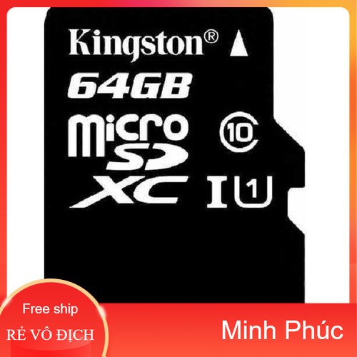 Thẻ nhớ Kingston 64G chính hãng bảo hành 5 năm-tray không hộp