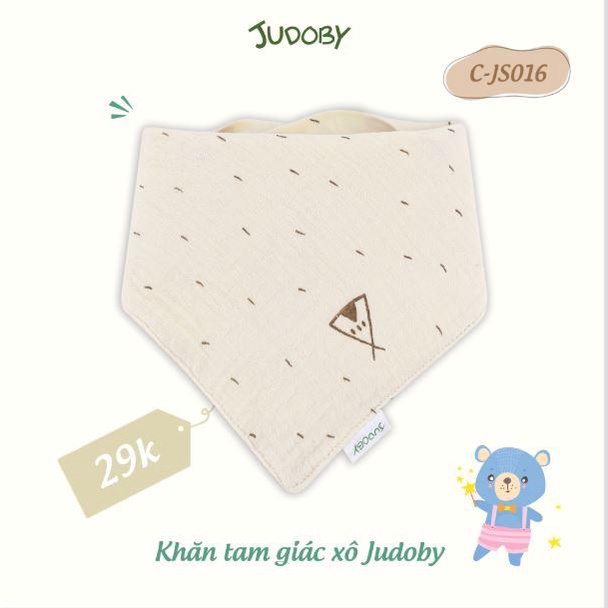 Khăn yếm/ khăn tam giác/ Yếm xô Tam Giác cao cấp khuy bấm cho bé Judoby