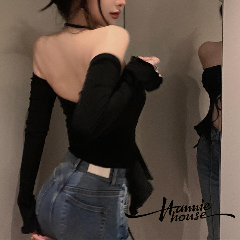 Áo Crop Top Cổ Yếm Phối Dây Rút Thời Trang Mùa Hè Quyến Rũ Cho Nữ
