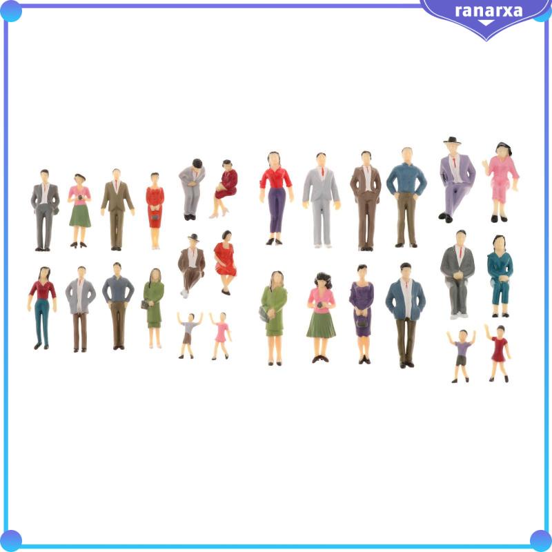 Set 14 mô hình người tí hon tỉ lệ 1:25 dùng để trang trí tiểu cảnh