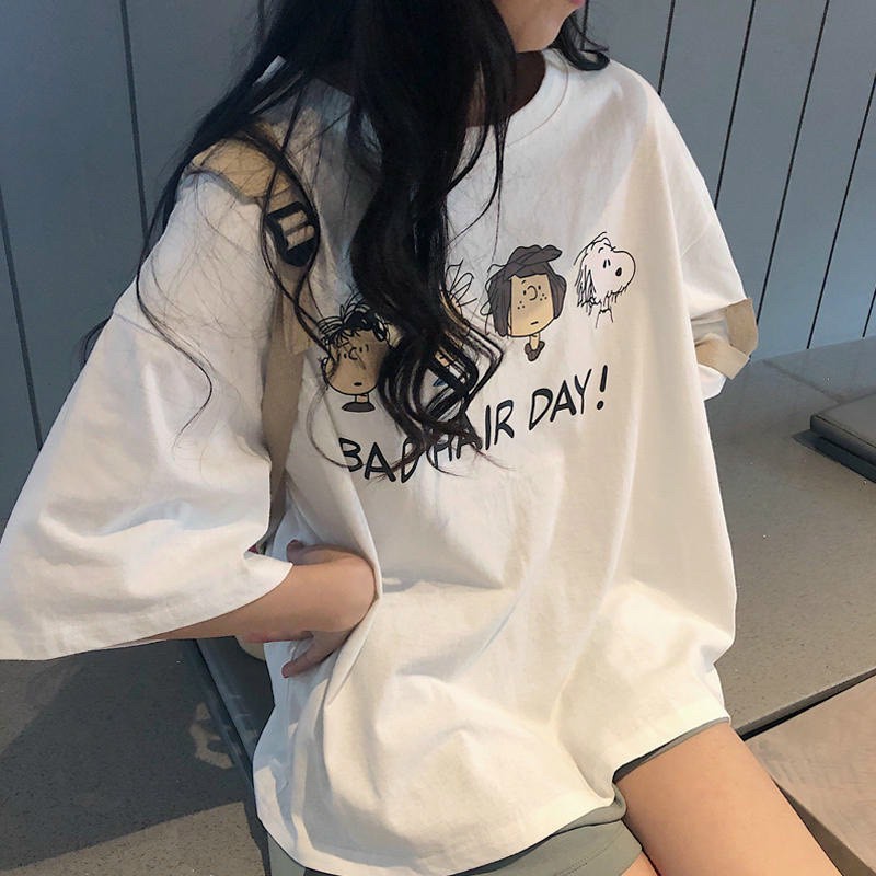 Áo phông form rộng tay lỡ unisex - Áo thun hình mèo đen - Sỉ áo thun số lượng lớn