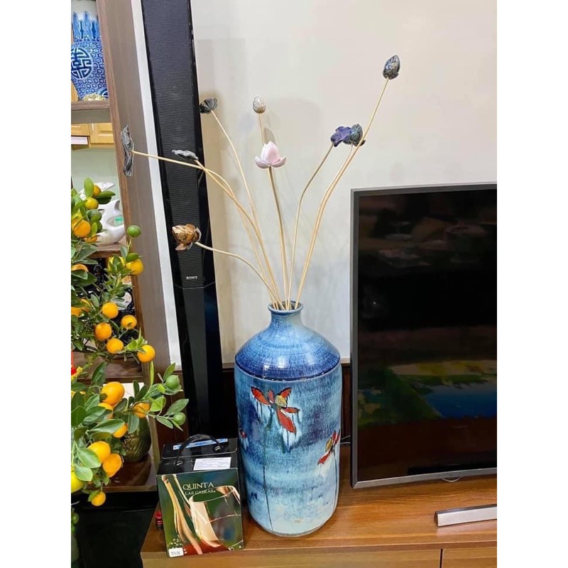 Hoa sen gỗ phủ Sơn mài