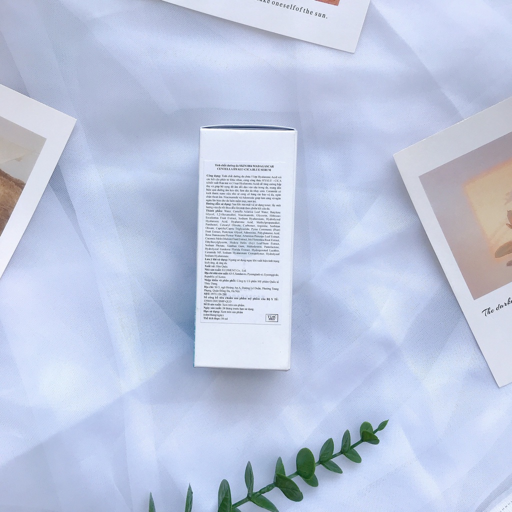 Tinh Chất Dưỡng Ẩm, Làm Sáng Da Skin1004 Madagasca Centella Hyalu-Cica Blue Serum 50ml