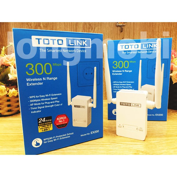 THIẾT BỊ KÍCH SÓNG WIFI TOTOLINK EX200 (Trắng) - Hàng Chính Hãng | WebRaoVat - webraovat.net.vn