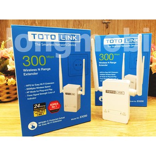 Bộ Kích Sóng Wifi Repeater 300Mbps Totolink EX200 - Hàng Chính Hãng