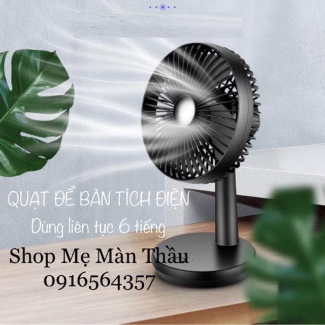 Quạt sạc tích điện mini chuẩn nội địa Trung hàng loại 1