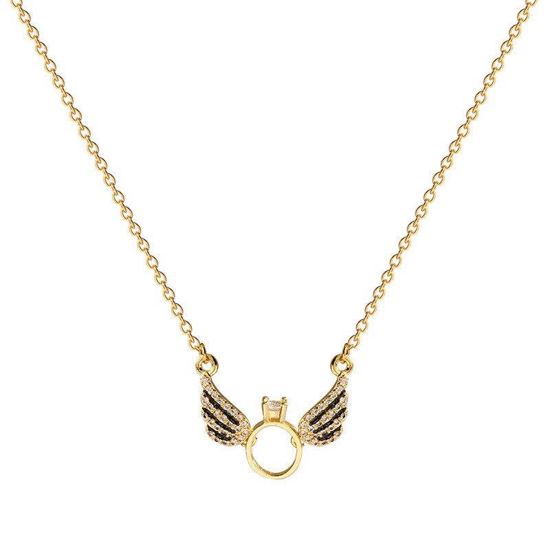 Dây chuyền hình đôi cánh thiên thần phong cách retro thời trang