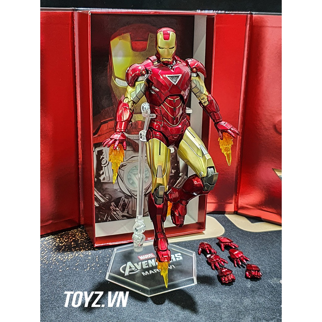 Mô hình ZD Toys Iron Man MK6 Mark 6 Avenger End game Marvel tỉ lệ 1/10