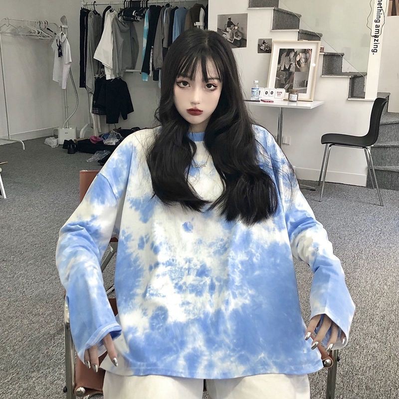 Áo tay dài loang màu Unisex chất lừ - Sweater Tie Dye 🎩