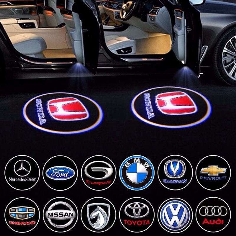 Đèn led Chiếu logo Gắn Cửa Xe Hơi honda toyota volkswagen