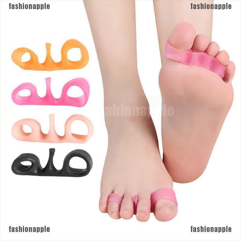 1 Cặp Nẹp Tách Ngón Chân Bốn Lỗ Hình Ốc Sên Giảm Đau