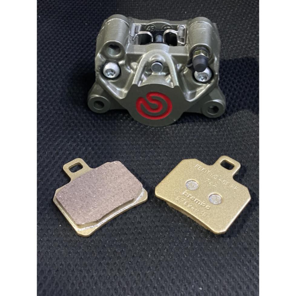 Bố/phanh thắng 2 pis đối xứng gắn cho các dòng heo Brembo - Frando - Nissin - Anchor.