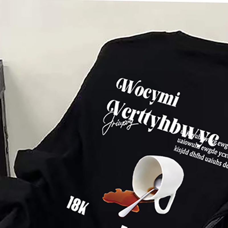 NRVP Áo Thun Tay Dài Oversize In Họa Tiết Phong Cách Hàn Quốc Thời Trang Cho Nam Và Nữ