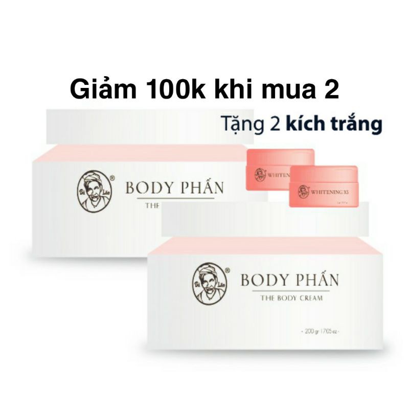 Bộ 2 Kem Body phấn Bà Lão