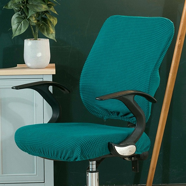 Chair seat cover modern and fashionable texture elastic office chair cover corn fleece 38-52cm chair seat cover suitable for office, dining room and bedroom