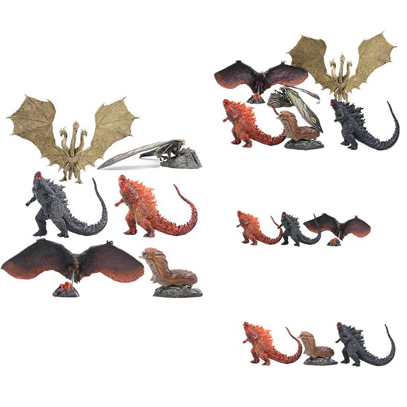 6 Mô hình trang trí Godzilla Monster King Dinosaur Mothra Ghidola độc đáo