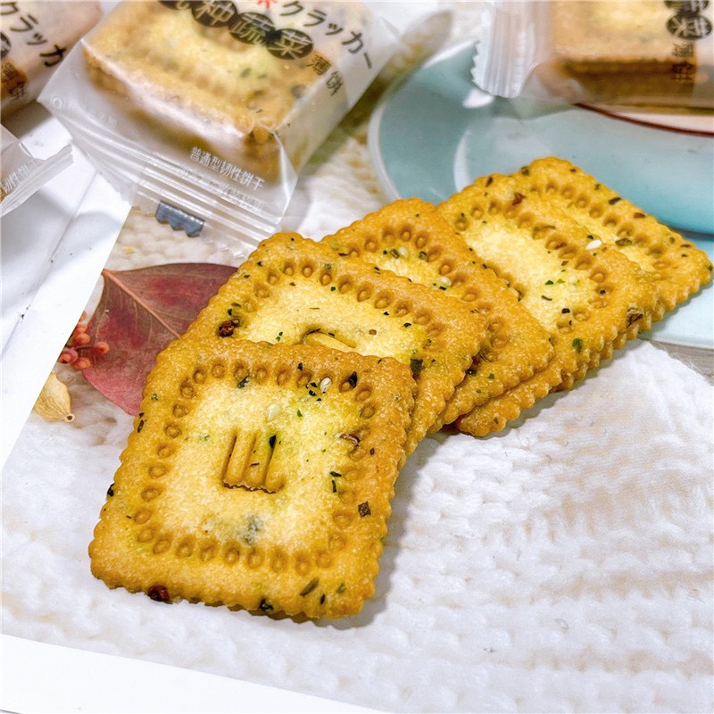 Bánh quy ăn kiêng 9 loại rau củ quả Weisiel siêu ngon 328g, ăn vặt healthy ngon rẻ