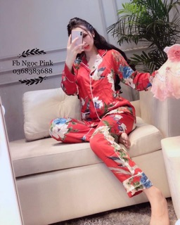 Bộ lụa cao cấp dài tay Nohk
