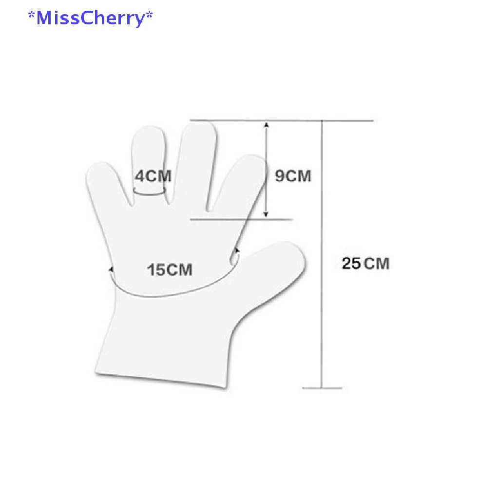 100 Găng Tay Nhựa Trong Suốt Dùng Một Lần Tiện Dụng Mới