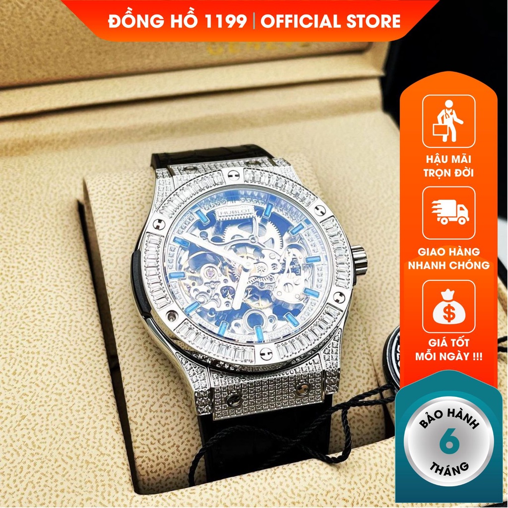 Đồng hồ cơ nam 1199WATCHES cao cấp chống nước chống xước tuyệt đối sang trọng bảo hành 6 tháng 81009 | BigBuy360 - bigbuy360.vn