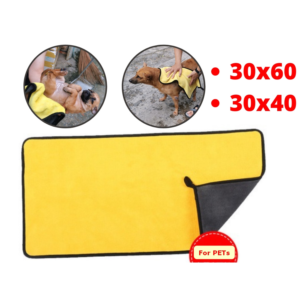 Khăn Tắm Lau Chó Mèo Mềm Mịn Siêu Thấm Hút Microfiber ,Khăn Lau Thú Cưng
