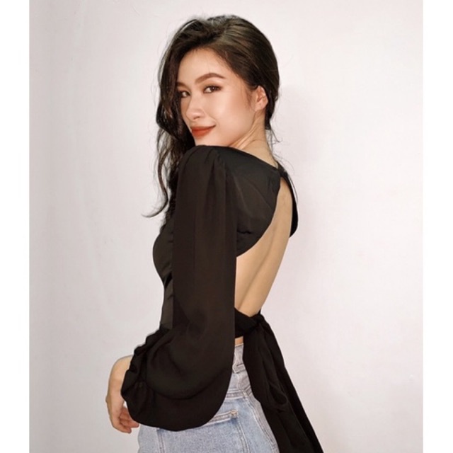 Áo Croptop tay phồng