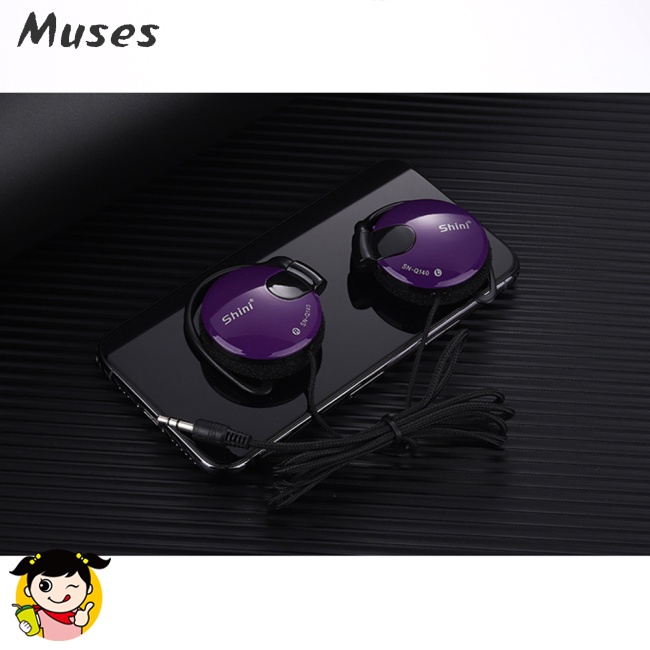Tai Nghe Dạng Móc Tai Có Dây Điều Khiển Mic Dành Cho Video MP3 / Máy Tính Thể Thao