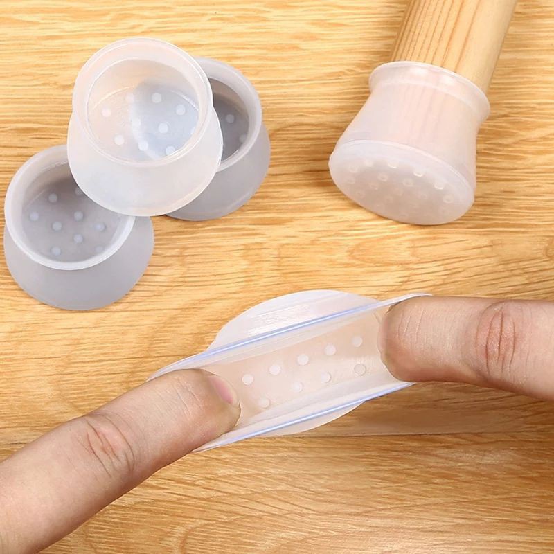 Bọc chân bàn ghế silicon chống trơn trượt, trầy xước bộ 4 cái