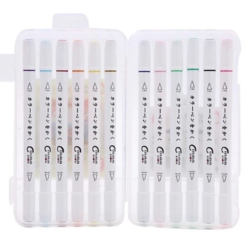 Bút lông màu hai đầu marker Cenvava - Mini 0901